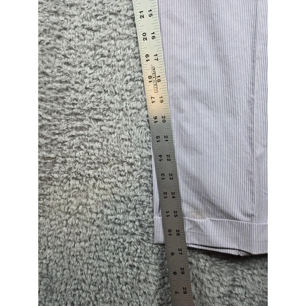 Polo Ralph Lauren Pants 40/32 Purple Seersucker Stripe Mens Classic Fit Cuffed